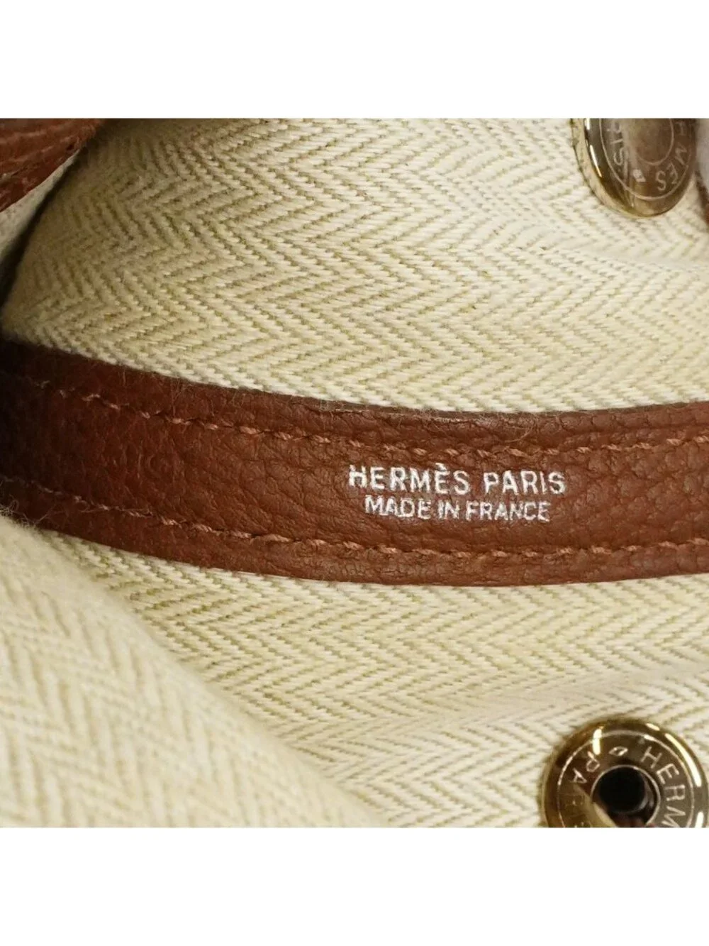 Hermes Tote Garden Party TPM Negonda Noisette Silver